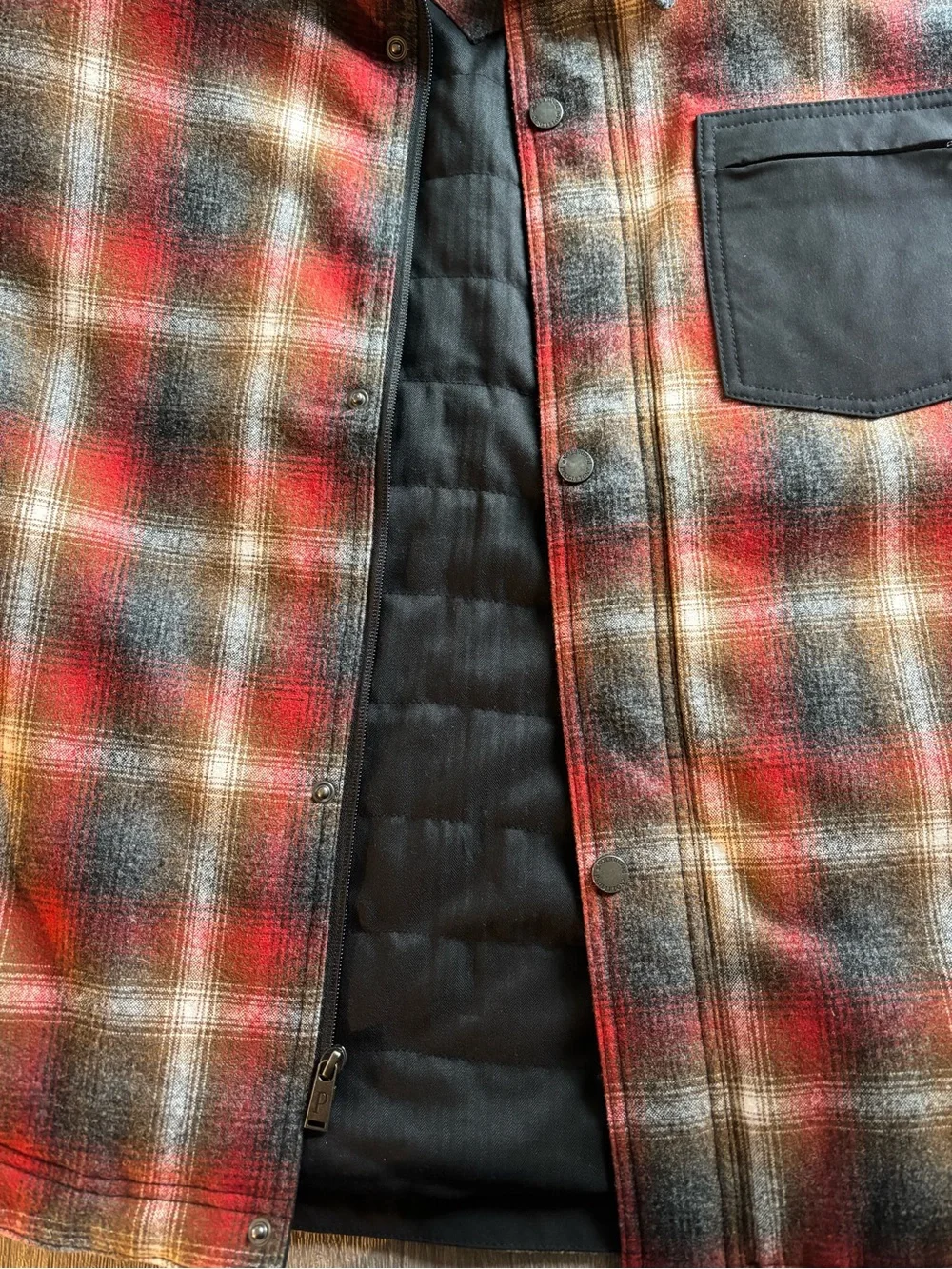 Pendleton Red Brown Plaid Performance Jacket